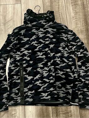 Greyson Black & Gray Camo Pullover  Hoodie